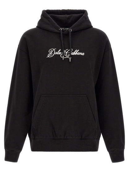 Dolce & Gabbana Black Cotton Sweatshirt