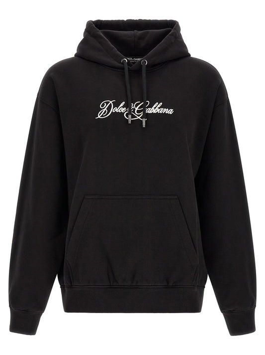 Dolce & Gabbana Black Cotton Sweatshirt