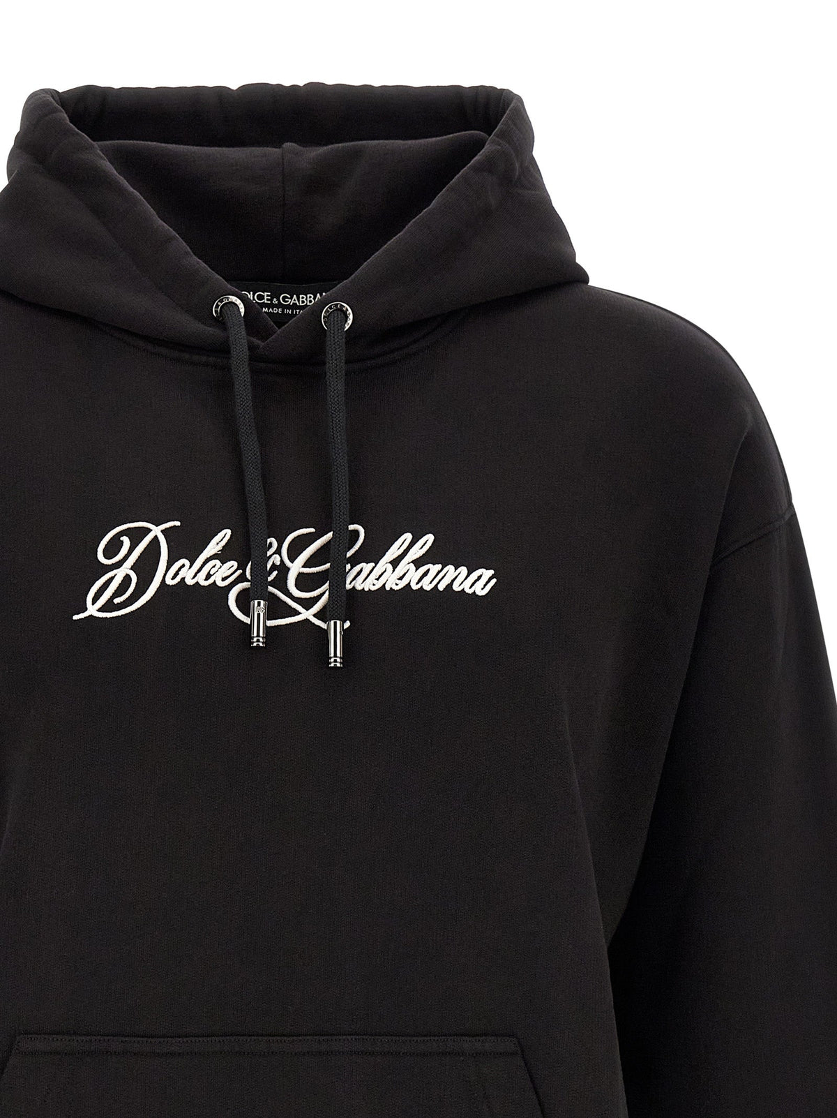 Dolce & Gabbana Black Cotton Sweatshirt