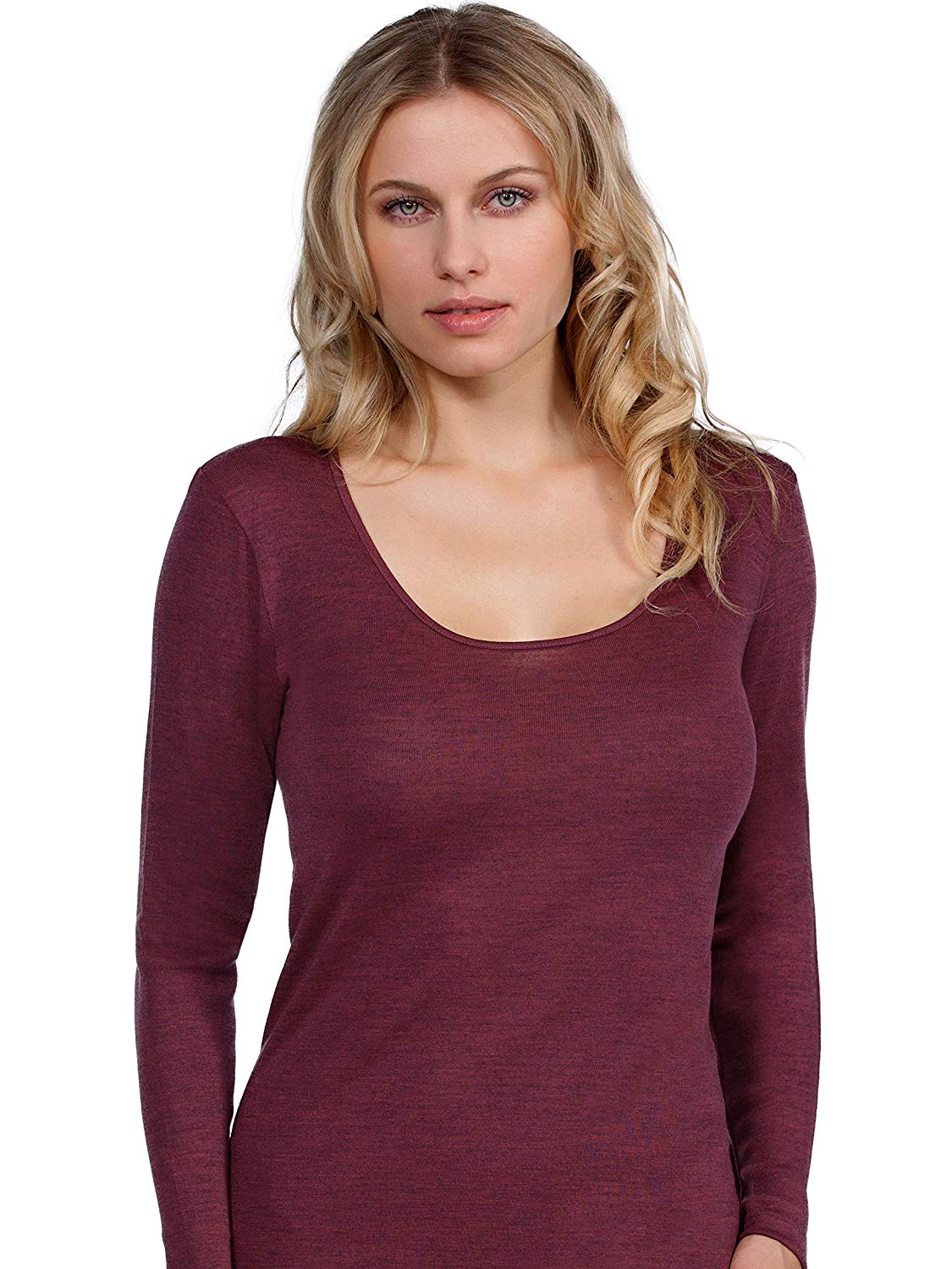 MaRe Luxury Merino Wool Blend Long Sleeve T-Shirt. Proudly Made in Italy (403)