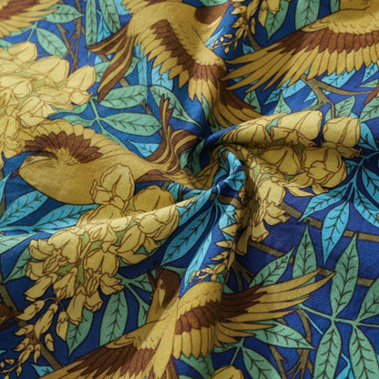Hawaiian Shirts For Men Maurice Pillard Verneuil Birds and Wisteria Designer Shirt Short Sleeve By Amy