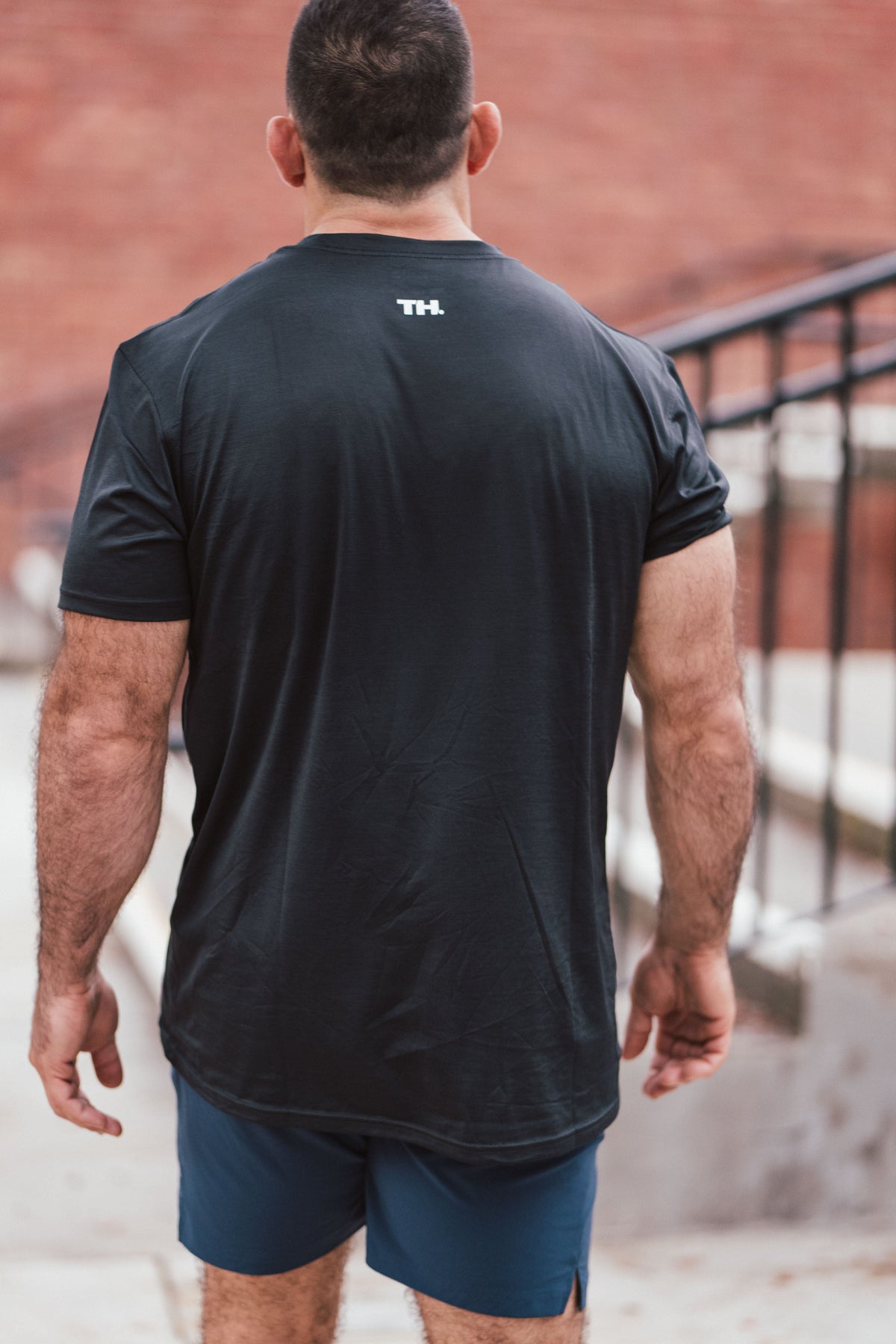 Train Hard Offshore Active Tee - Black Heather