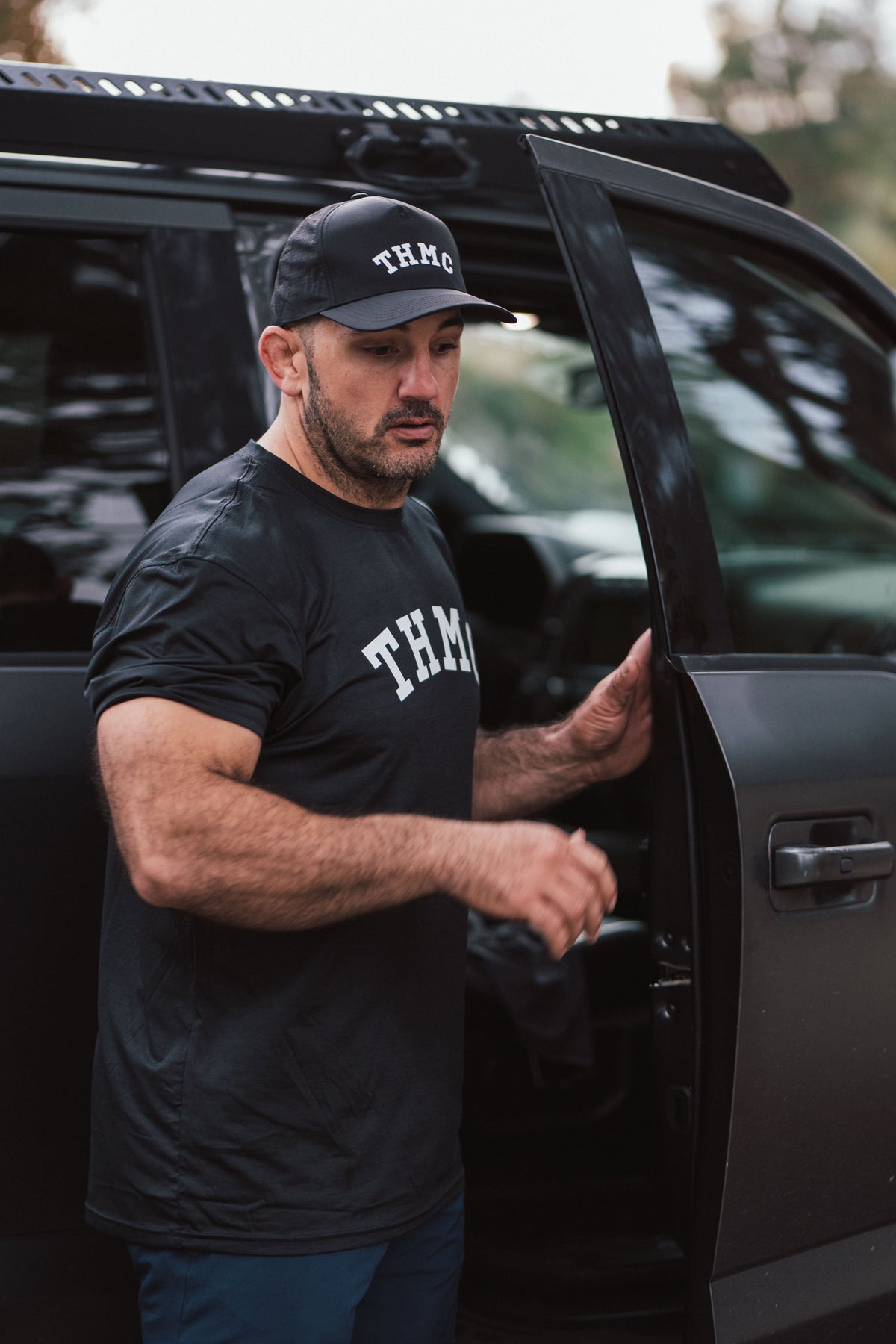 Train Hard Offshore Active Tee - Black Heather