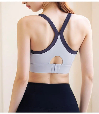 New Selling High Strength Sports Underwear Women's Shock-proof Cross Back Yoga Wear Sports Bra Fitness Vest