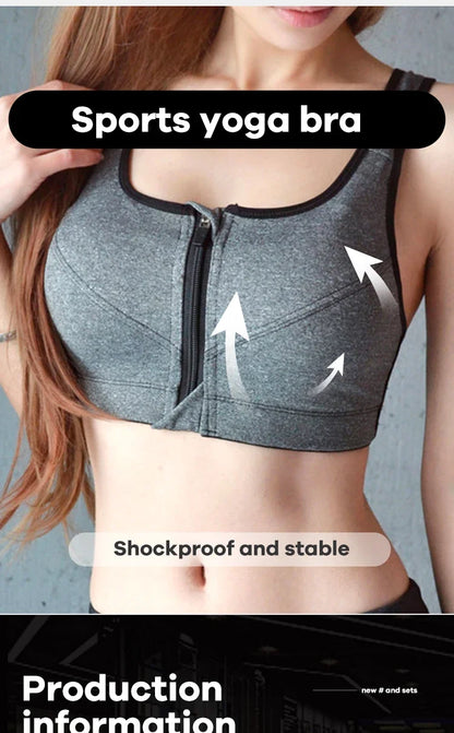 CZGUKE Yoga Fitness Bra Shock-absorbing Sports Bra Breathable and Quick Drying Training Running WOMEN'S Underwear