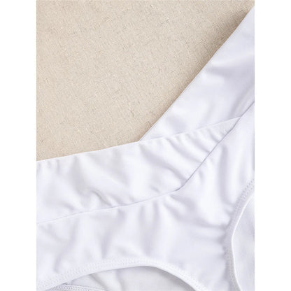 S - XL High Waist High Leg Cut Bikini Bottom Swim Brief Women Swimwear Female Bather Brazilian Tanga Panties Underwear V7095