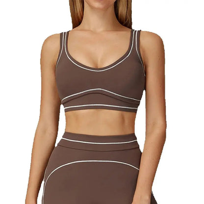 Breathable Sports Underwear for Women Shockproof Fitness Top Push Up Gym Crop Top Brassiere Sport Bra Gym Workout Top Yoga Bra