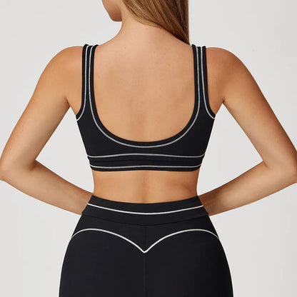 Breathable Sports Underwear for Women Shockproof Fitness Top Push Up Gym Crop Top Brassiere Sport Bra Gym Workout Top Yoga Bra