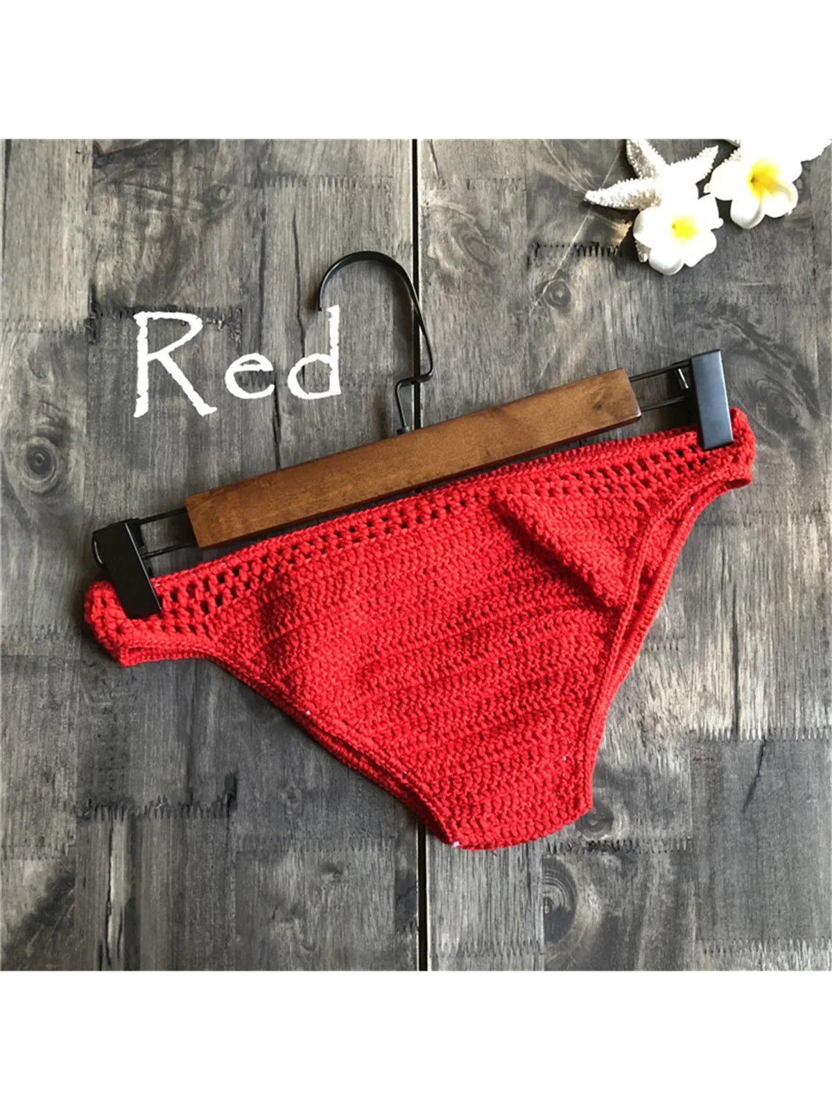 S - XL 9 Colors Crochet Knitted Bikini Bottom Swim Brief Women Swimwear Female Bather Brazilian Tanga Panties Underwear V4195