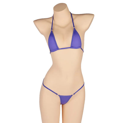 DEKA Solid Women Transparent Mini Micro Bikini Set Bandage Thong Underwear G-String Bra Swimsuit Brazilian Swimwear Sleepwear