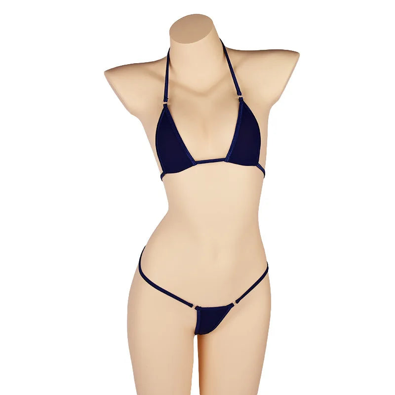 DEKA Solid Women Transparent Mini Micro Bikini Set Bandage Thong Underwear G-String Bra Swimsuit Brazilian Swimwear Sleepwear