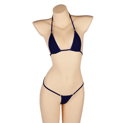 DEKA Solid Women Transparent Mini Micro Bikini Set Bandage Thong Underwear G-String Bra Swimsuit Brazilian Swimwear Sleepwear